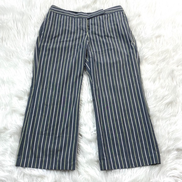 Express Pants - Express Design Studio Cropped Trouser Pants Stripe